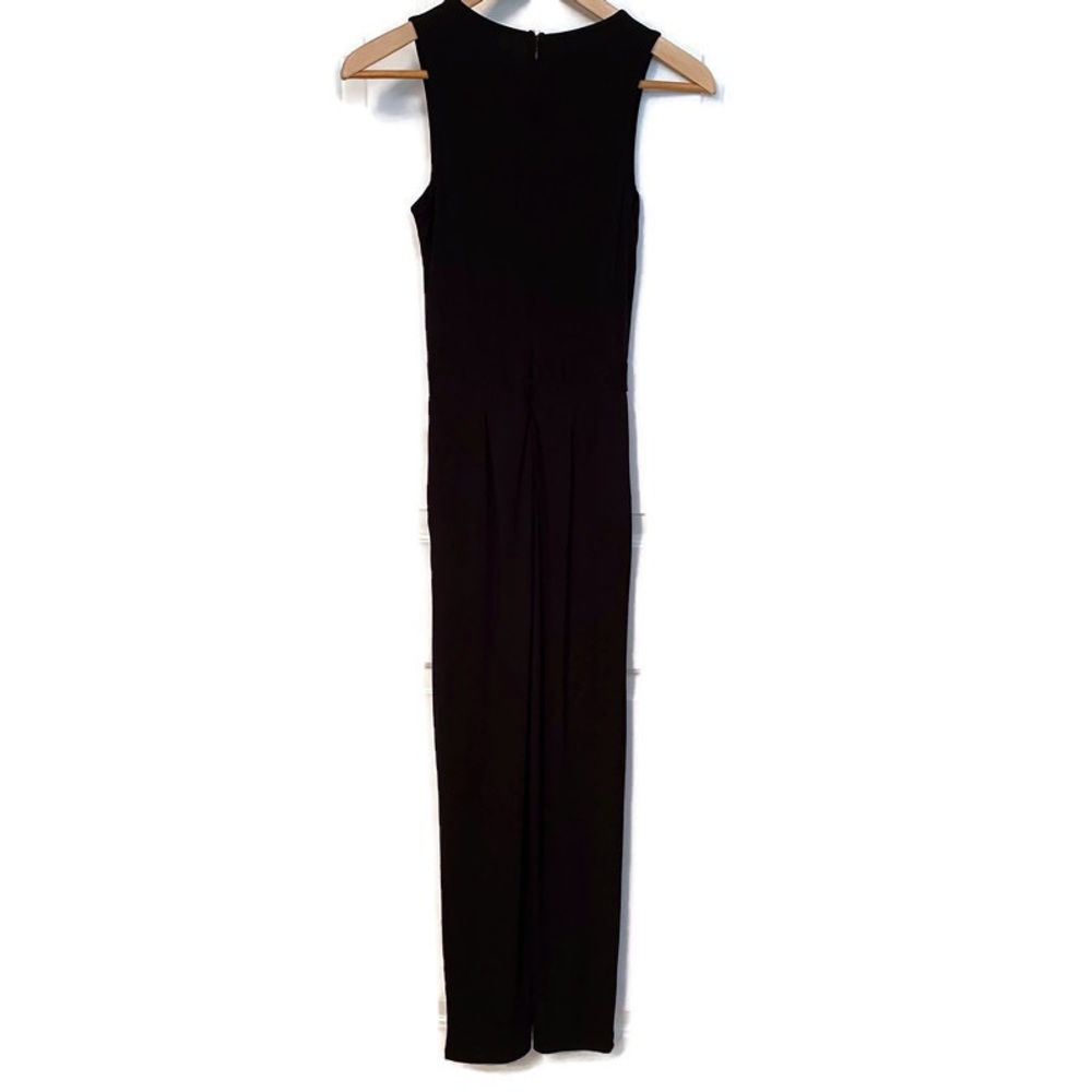 MARILYN MONROE JUMPSUIT BLACK SLEEVELESS GOLD TONE ACCENT GROMMETS Size S - Picture 2 of 6